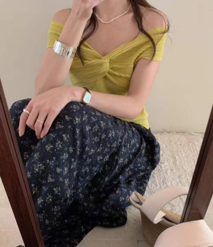 RICO韓國直郵㊣女裝新品熱賣人氣休閑時尚推薦25春夏針織衫bling bling/RICO針織衫