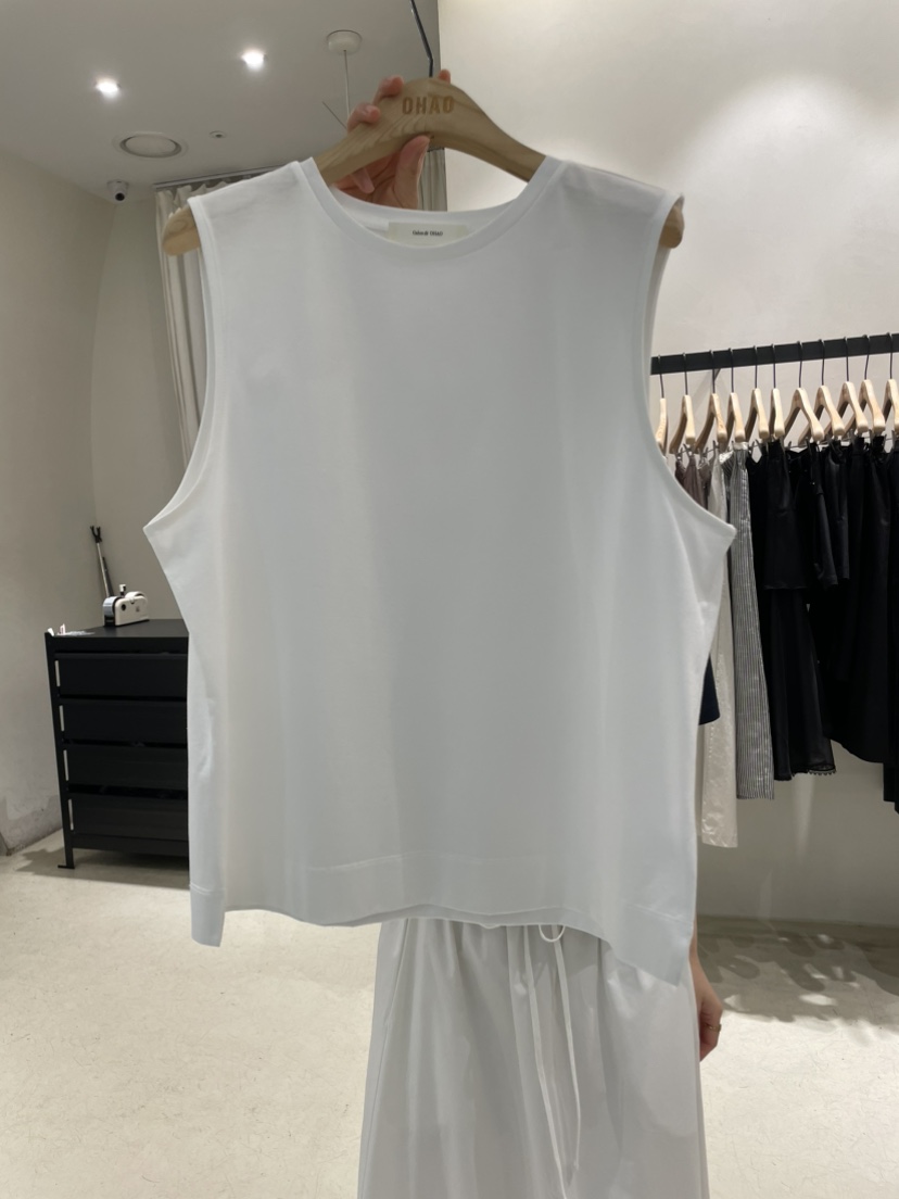OHAO韓國㊣直郵東大門代購女裝新品推薦熱賣休閑吊帶背心絲綢OHAO/HA MONG吊帶/背心圖色3