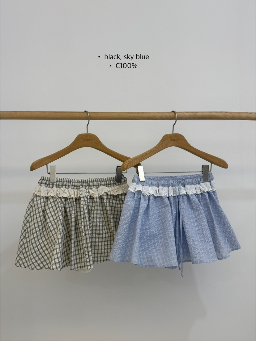 BY CHAPTER韓國直郵㊣女裝新品25春夏熱賣人氣短裙格紋半身裙Chapter短裙