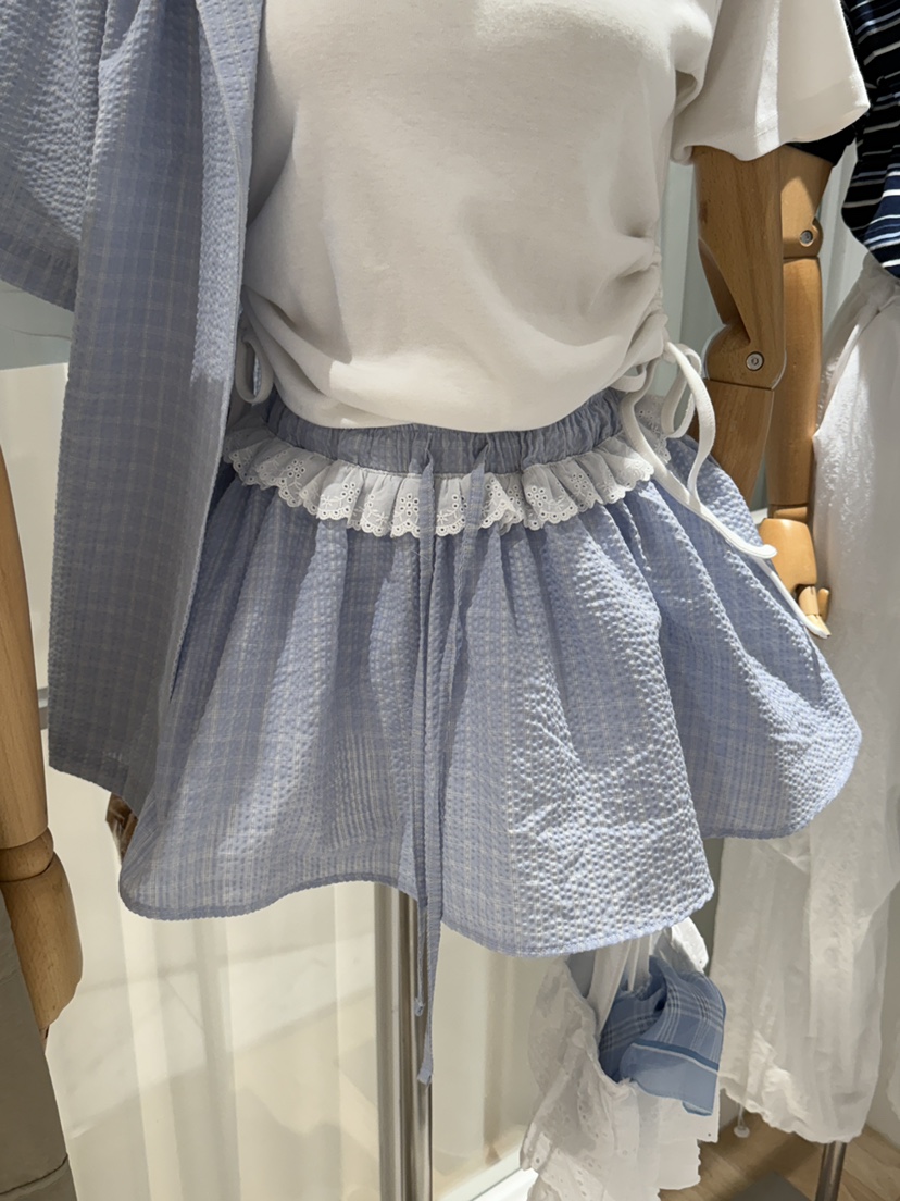 BY CHAPTER韓國直郵㊣女裝新品25春夏熱賣人氣短裙格紋半身裙Chapter短裙