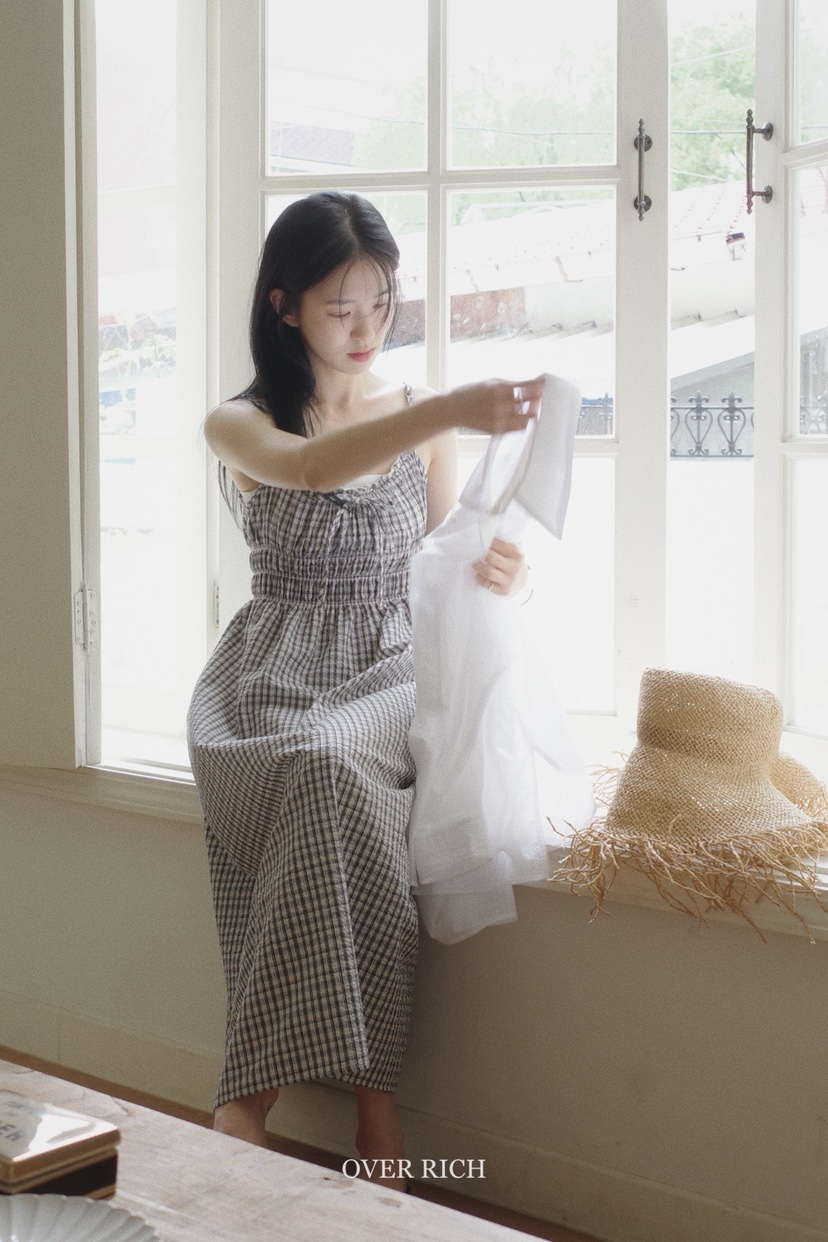 OVER RICH直郵韓國代購㊣女裝新款休閑推薦25春夏人氣連衣裙OVER RICH連衣裙