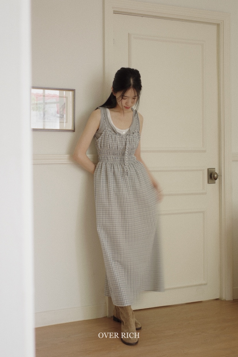 OVER RICH直郵韓國代購㊣女裝新款休閑推薦25春夏人氣連衣裙OVER RICH連衣裙