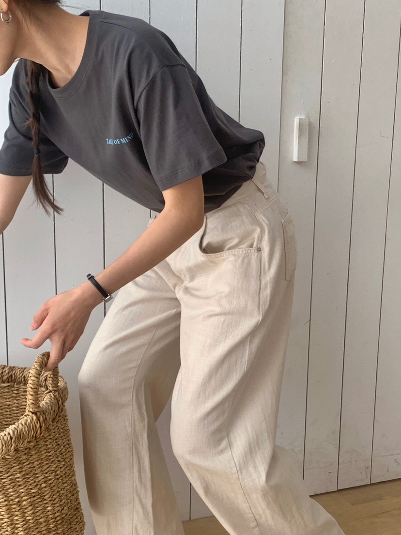 WOOD韓國直郵㊣女裝新品人氣休閑時尚25春夏熱賣推薦休閑褲WOOD休閑褲