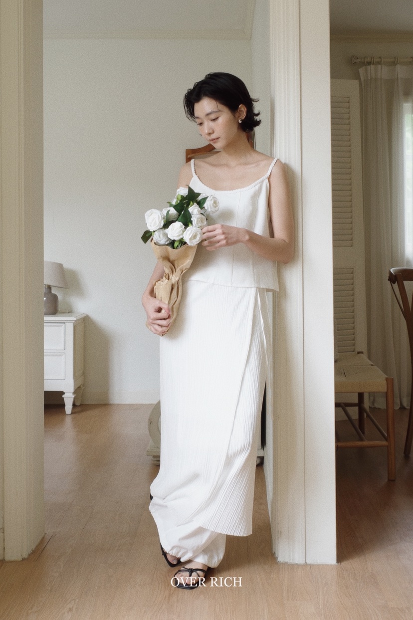 OVER RICH直郵韓國代購㊣女裝新品25春夏時尚人氣熱賣長裙OVER RICH長裙
