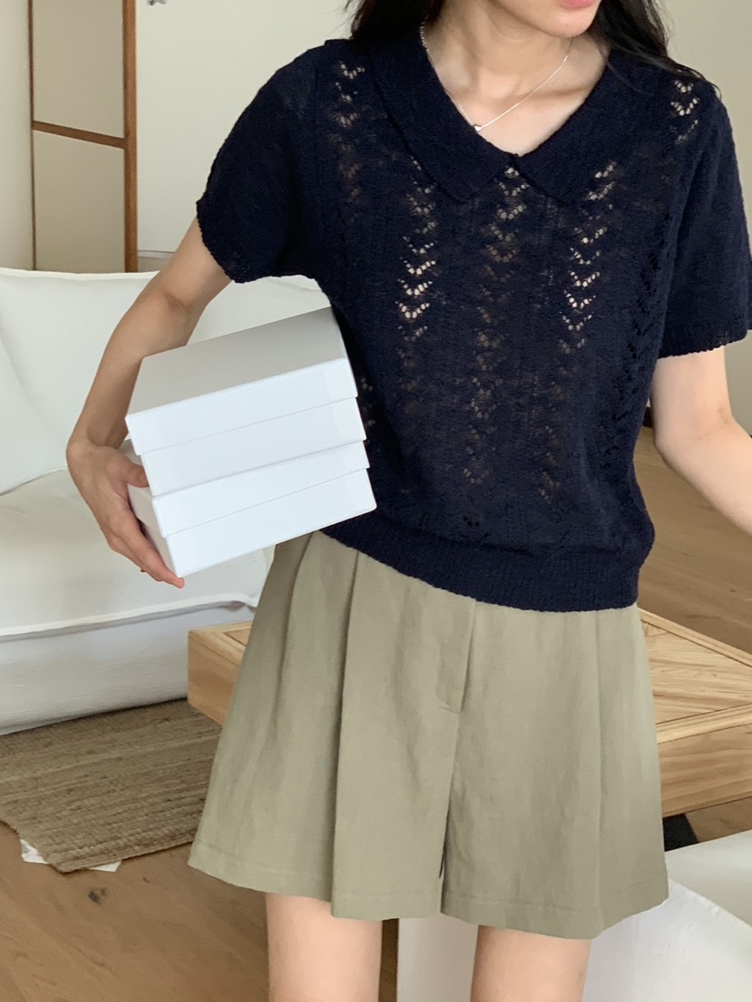 WOOD韓國㊣直郵東大門代購女裝新款熱賣人氣推薦25春夏短褲亞麻WOOD短褲