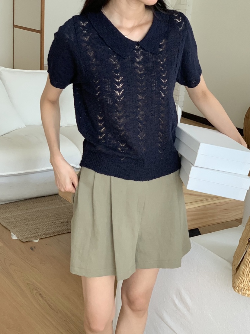 WOOD韓國㊣直郵東大門代購女裝新款熱賣人氣推薦25春夏短褲亞麻WOOD短褲