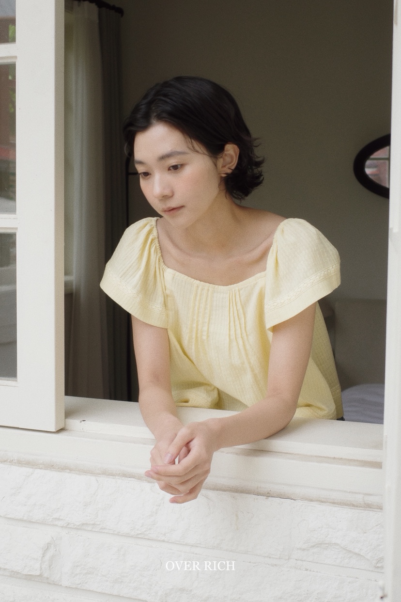 OVER RICH韓國直郵㊣東大門實拍女裝新品25春夏襯衫蕾絲衫OVER RICH襯衫/蕾絲衫