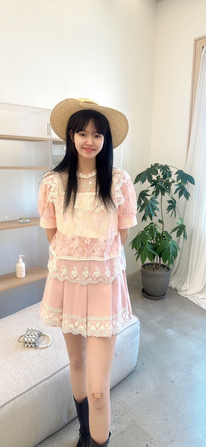 YARD韓國㊣直郵東大門代購女裝新款推薦25春夏襯衫蕾絲衫可愛的YARD襯衫/蕾絲衫
