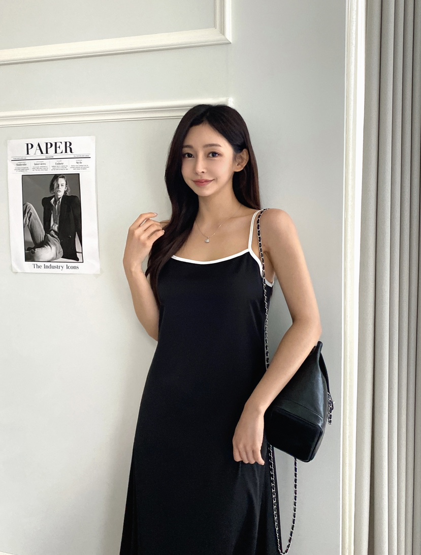 CLOTH韓國直郵㊣東大門實拍女裝新款熱賣推薦人氣連衣裙緞面CLOTH連衣裙