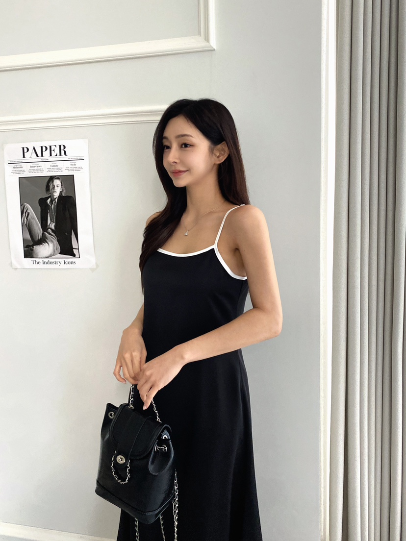 CLOTH韓國直郵㊣東大門實拍女裝新款熱賣推薦人氣連衣裙緞面CLOTH連衣裙