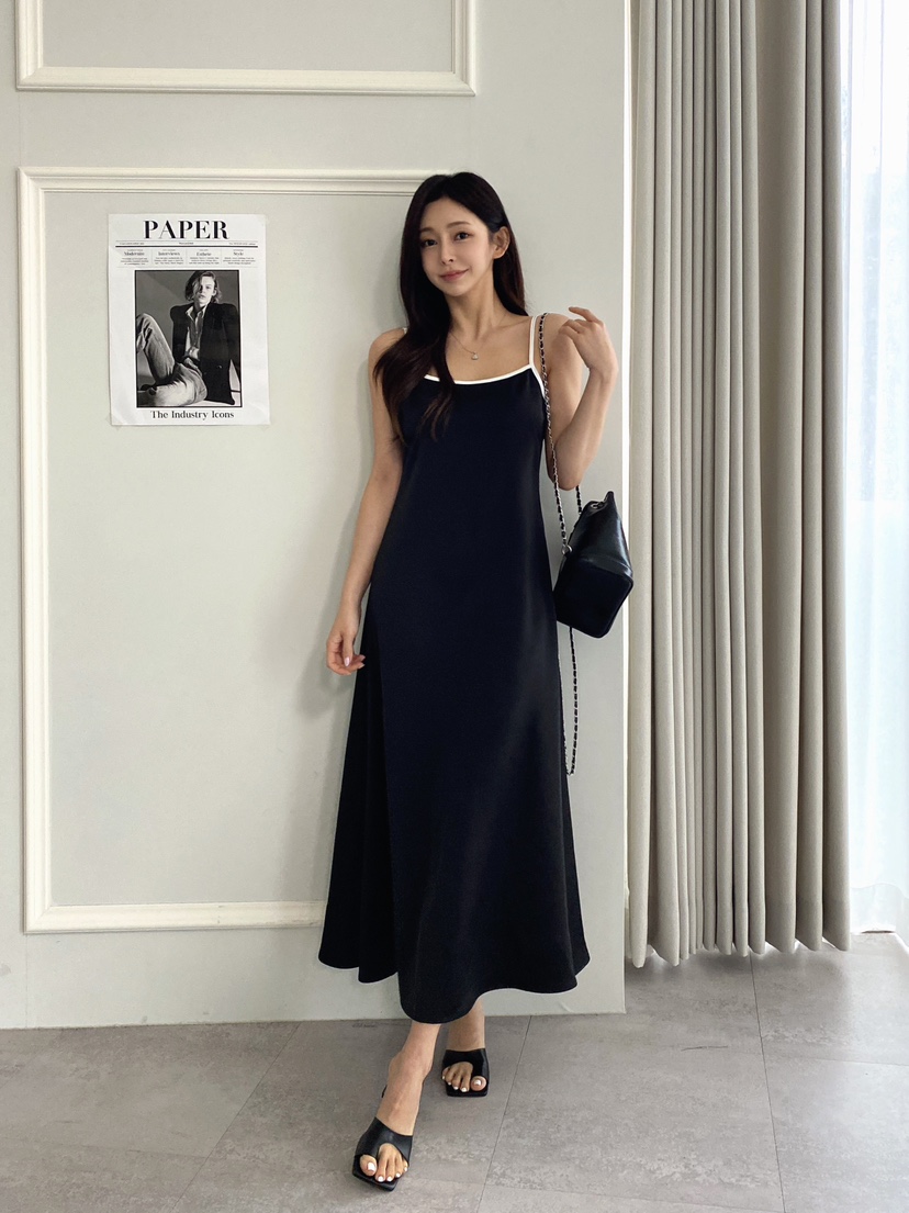 CLOTH韓國直郵㊣東大門實拍女裝新款熱賣推薦人氣連衣裙緞面CLOTH連衣裙