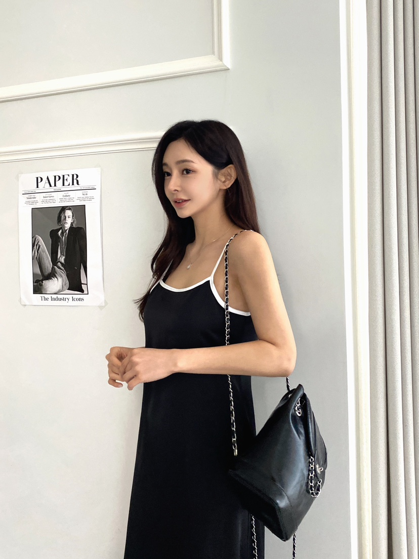 CLOTH韓國直郵㊣東大門實拍女裝新款熱賣推薦人氣連衣裙緞面CLOTH連衣裙