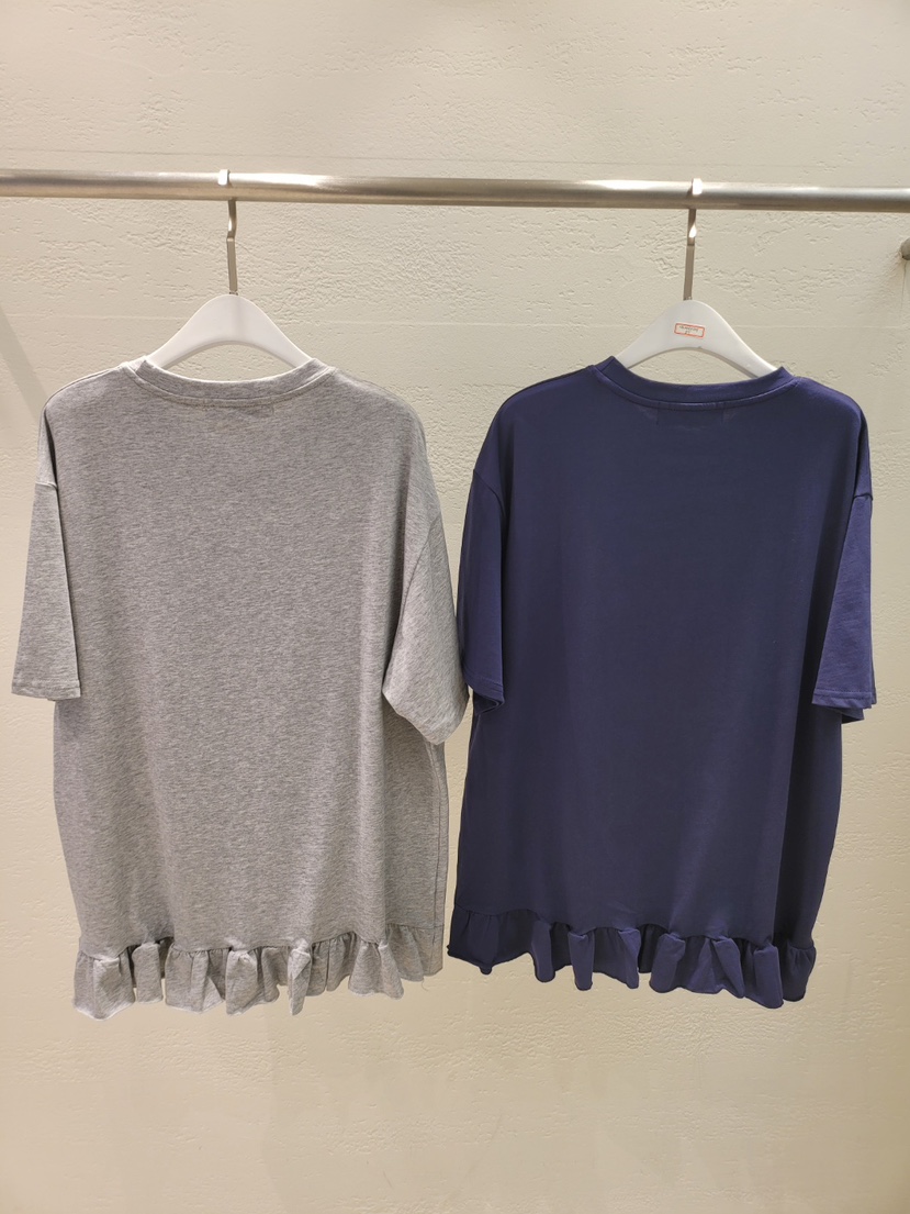 空韓國㊣直郵東大門代購女裝新品休閑熱賣時尚推薦人氣T恤刺繡THE OTHERT恤