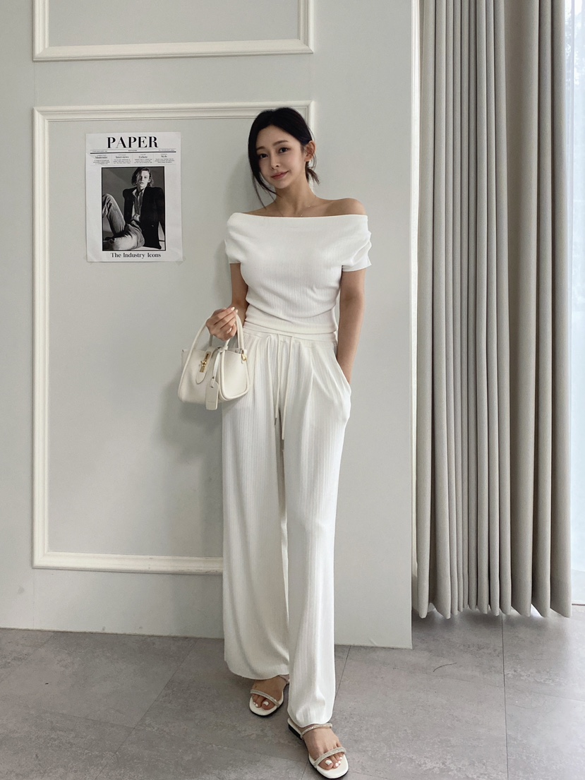 CLOTH直郵韓國代購㊣女裝新品推薦休閑25春夏套裝兩件套褶皺CLOTH套裝