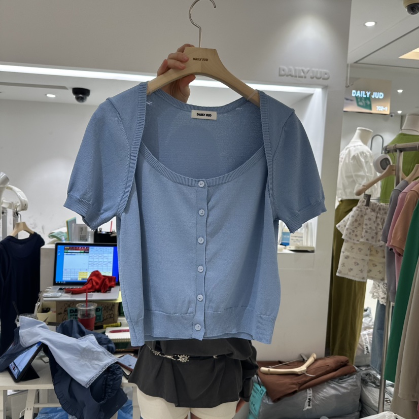 DAILYJUD直郵韓國代購㊣女裝新品25春夏時尚人氣推薦針織衫DAILY JUD針織衫圖色4