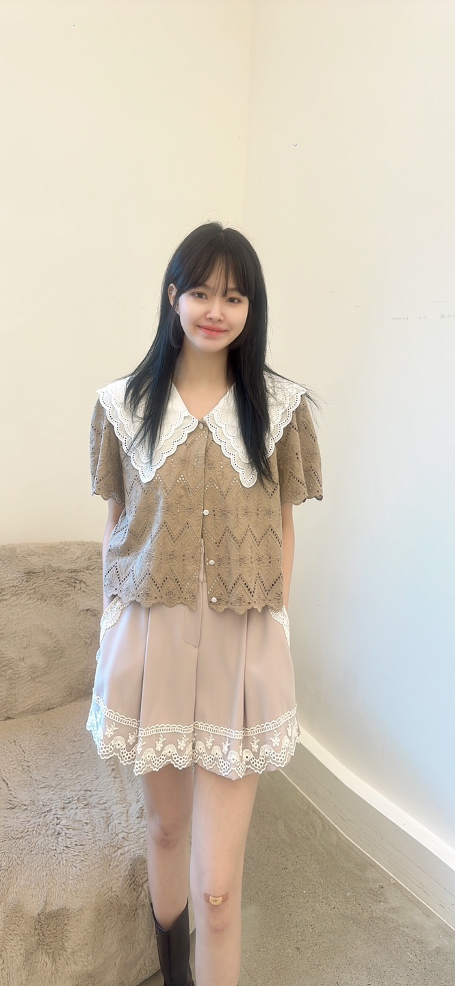 YARD韓國直郵㊣女裝新品休閑熱賣人氣時尚推薦25春夏襯衫蕾絲衫YARD襯衫/蕾絲衫
