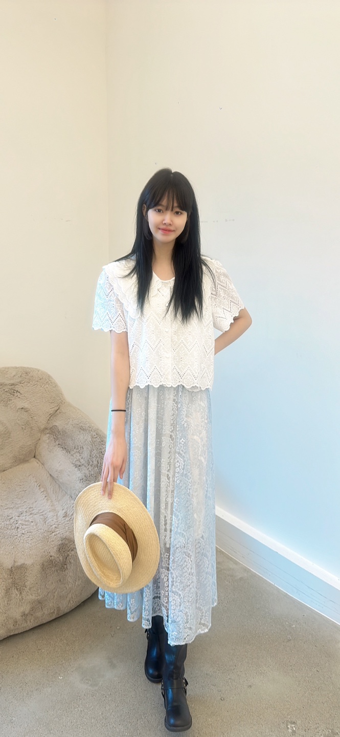 YARD韓國直郵㊣女裝新品休閑熱賣人氣時尚推薦25春夏襯衫蕾絲衫YARD襯衫/蕾絲衫