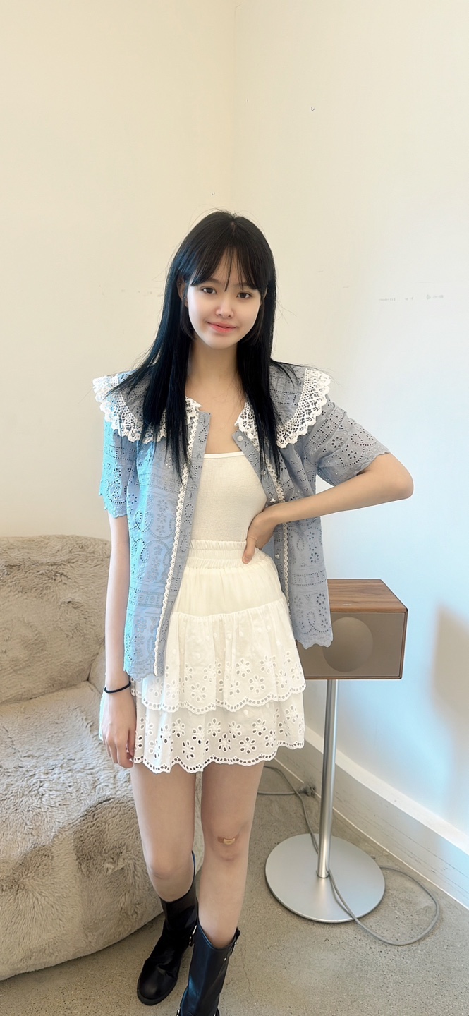 YARD直郵韓國代購㊣女裝新款時尚休閑熱賣推薦人氣襯衫蕾絲衫YARD襯衫/蕾絲衫