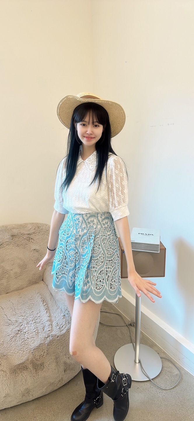 YARD韓國直郵㊣女裝新品人氣休閑熱賣25春夏襯衫蕾絲衫蕾絲YARD襯衫/蕾絲衫