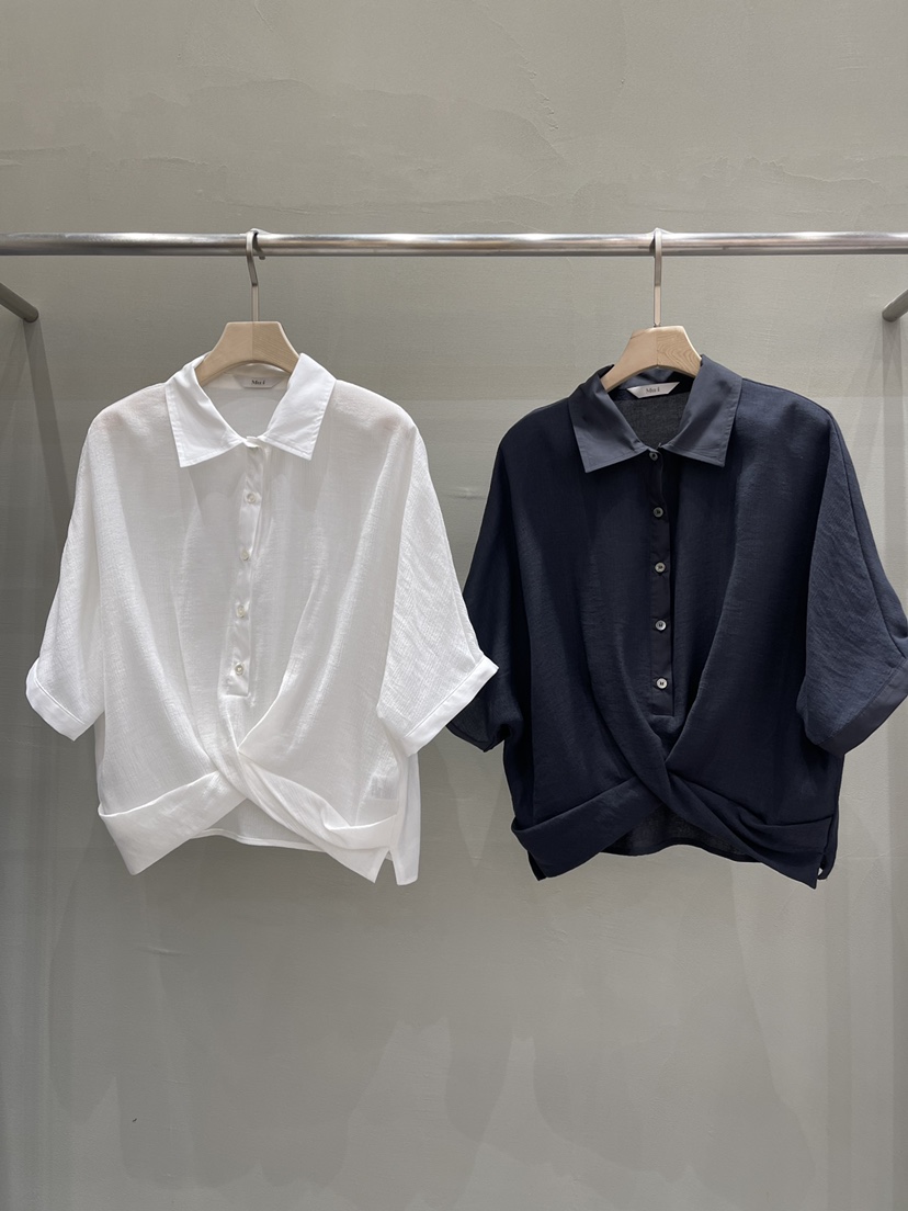 THE MUI韓國直郵㊣女裝新款時尚人氣休閑25春夏襯衫蕾絲衫Mu:i-A襯衫/蕾絲衫
