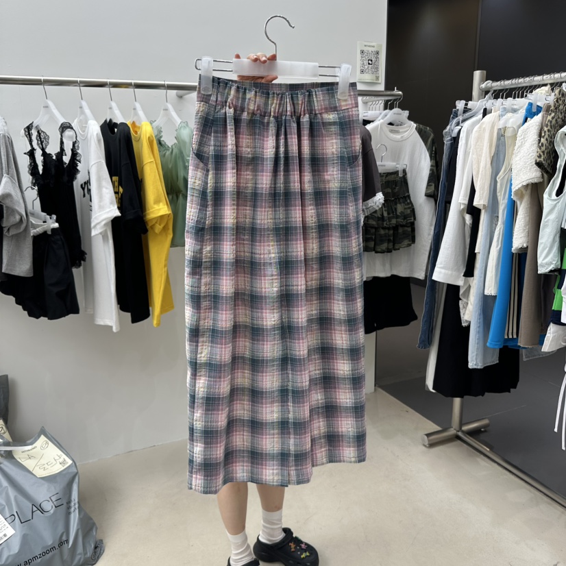 INTHEEND韓國直郵㊣女裝新款熱賣休閑推薦25春夏時尚長裙綁帶INTHEEND長裙