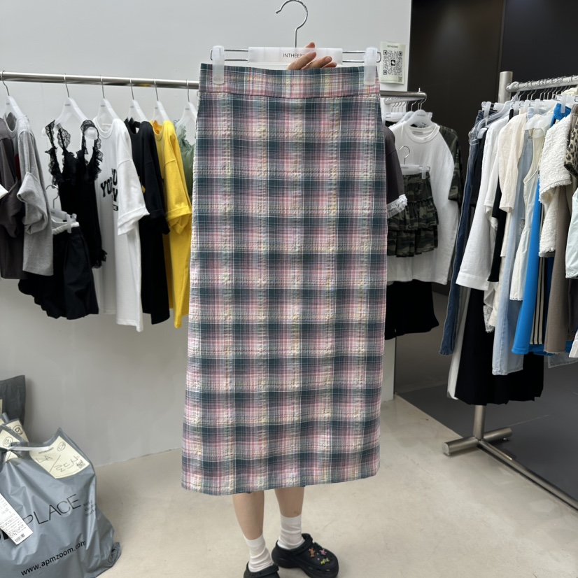INTHEEND韓國直郵㊣女裝新款熱賣休閑推薦25春夏時尚長裙綁帶INTHEEND長裙圖色2