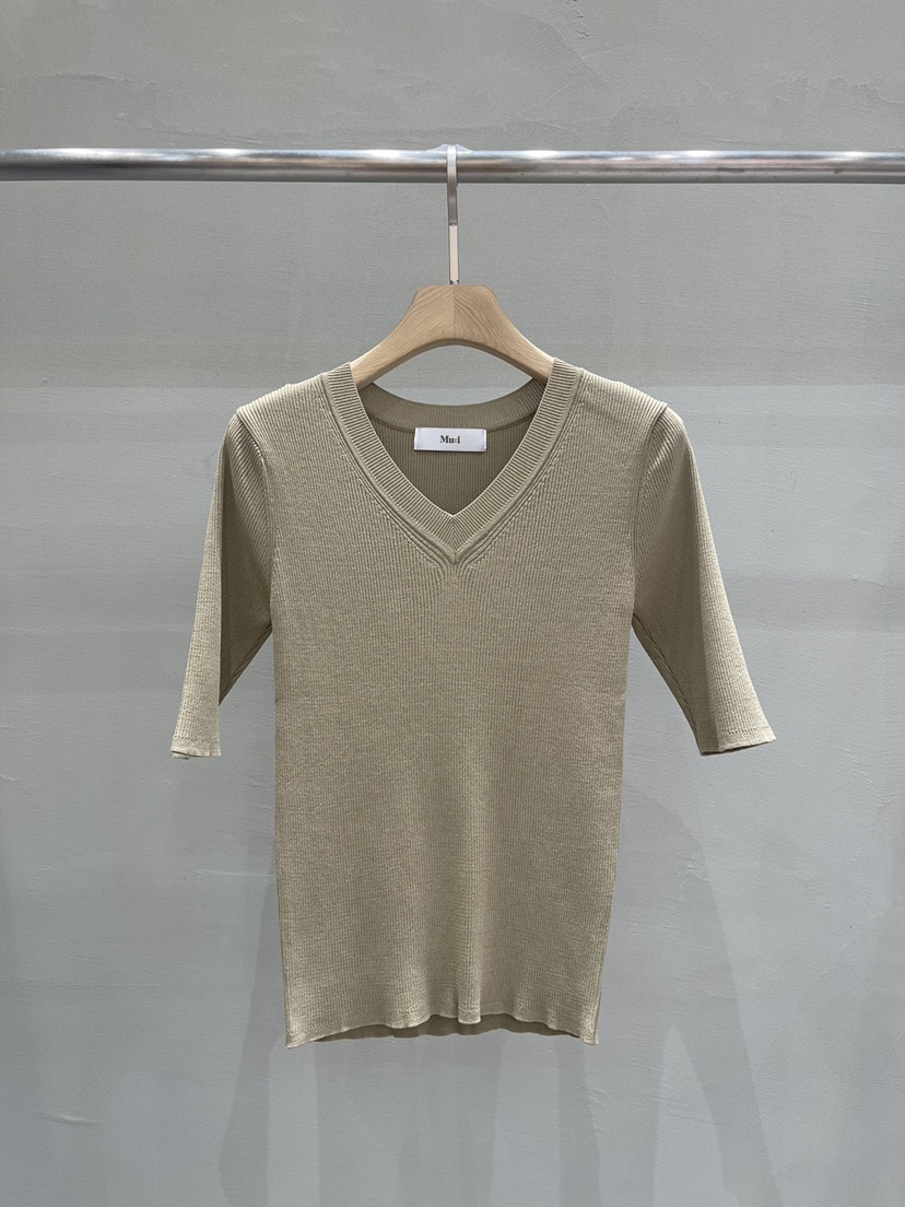 THE MUI韓國直郵㊣東大門實拍女裝新品休閑25春夏推薦針織衫Mu:i-A針織衫圖色2