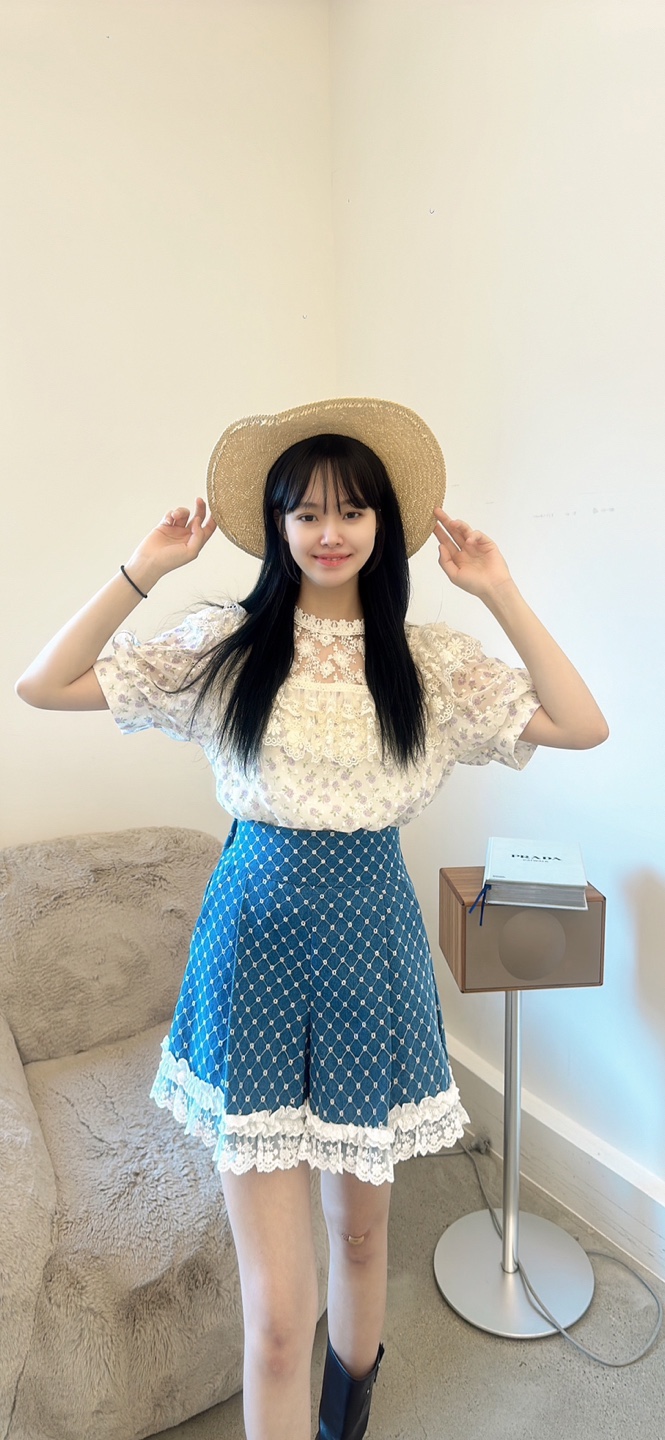 YARD直郵韓國代購㊣女裝新款推薦休閑人氣襯衫蕾絲衫荷葉邊YARD襯衫/蕾絲衫
