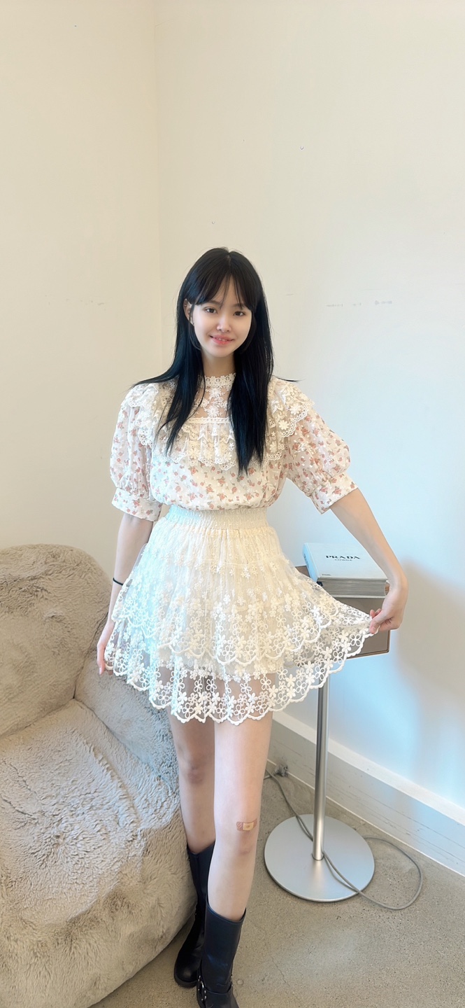 YARD直郵韓國代購㊣女裝新款推薦休閑人氣襯衫蕾絲衫荷葉邊YARD襯衫/蕾絲衫