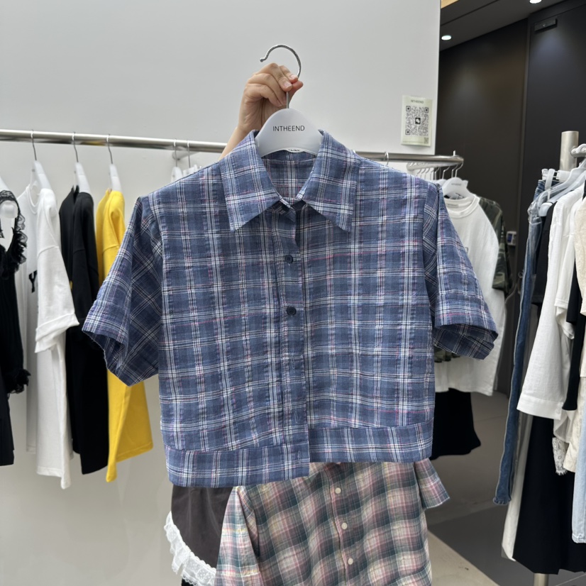 INTHEEND韓國直郵㊣東大門實拍女裝新品人氣時尚襯衫蕾絲衫INTHEEND襯衫/蕾絲衫