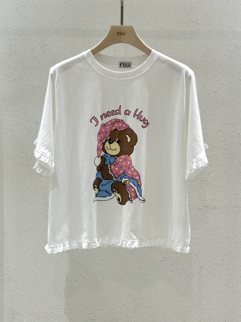FIZZ韓國㊣直郵東大門代購女裝新品推薦時尚25春夏休閑熱賣T恤FIZZT恤