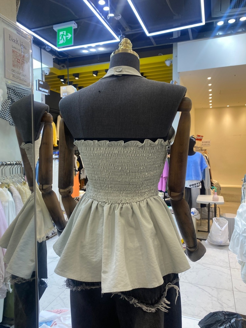 BLACK BIJOU韓國直郵㊣東大門實拍女裝新品熱賣推薦吊帶背心BLACK BIJOU吊帶/背心