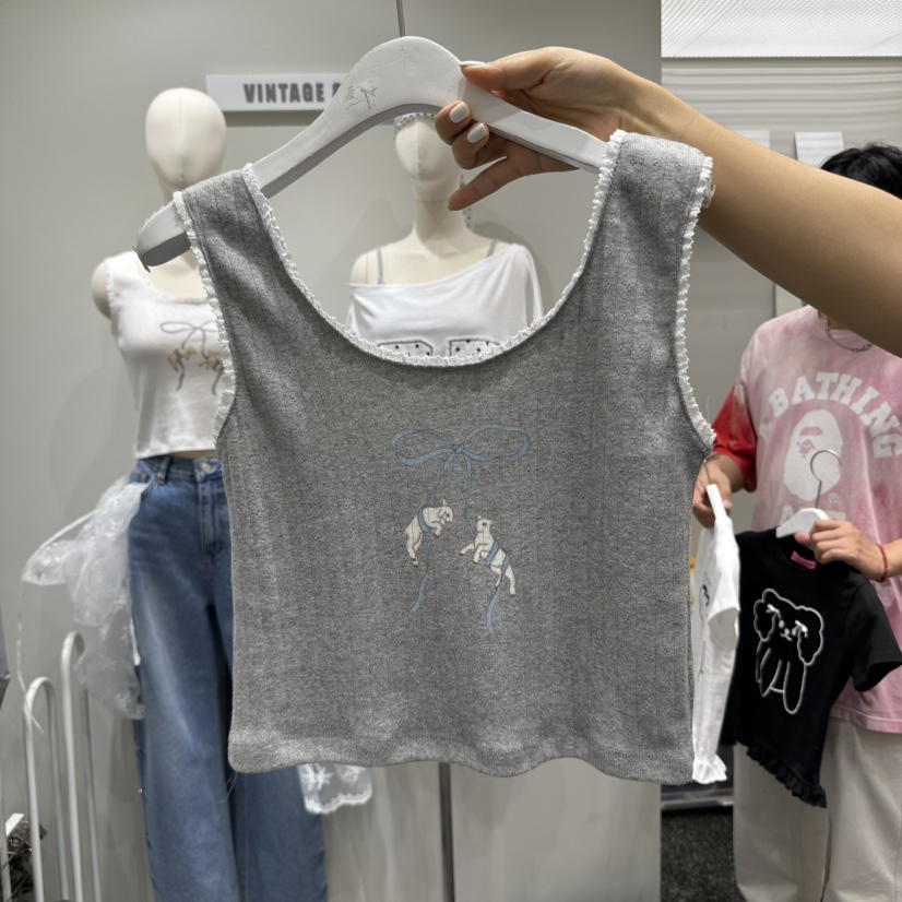 VINTAGE 888直郵韓國代購㊣女裝新品熱賣推薦時尚吊帶背心VINTAGE888/TRIPLE EIGHT吊帶/背心圖色2