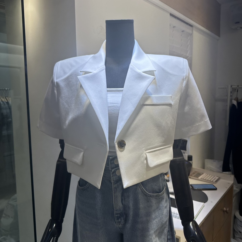 Q C直郵韓國代購㊣女裝新品人氣25春夏熱賣推薦休閑夾克復古Republlc of qc夾克圖色2