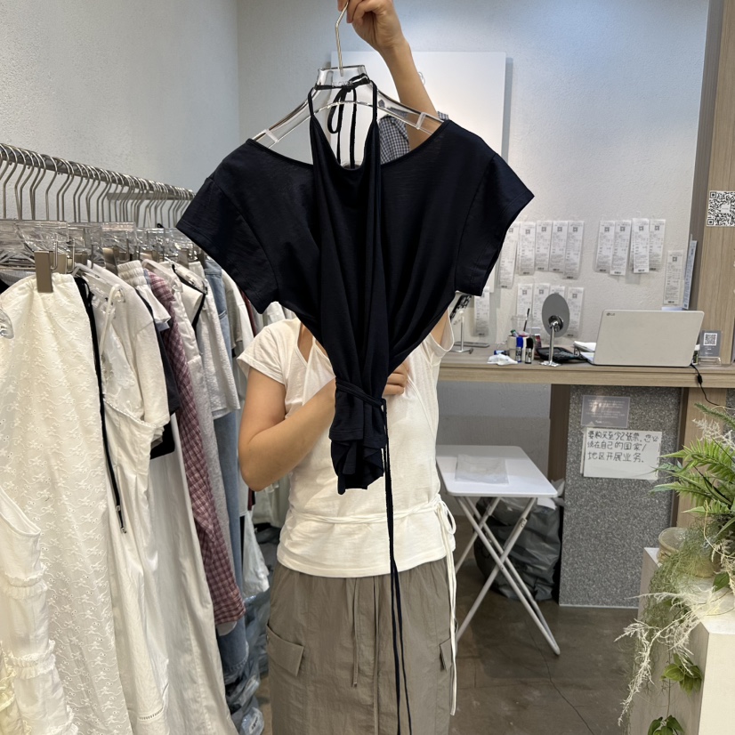 PLOVER韓國直郵㊣東大門實拍女裝新款推薦時尚套裝兩件套圓領PLO_VER套裝圖色2