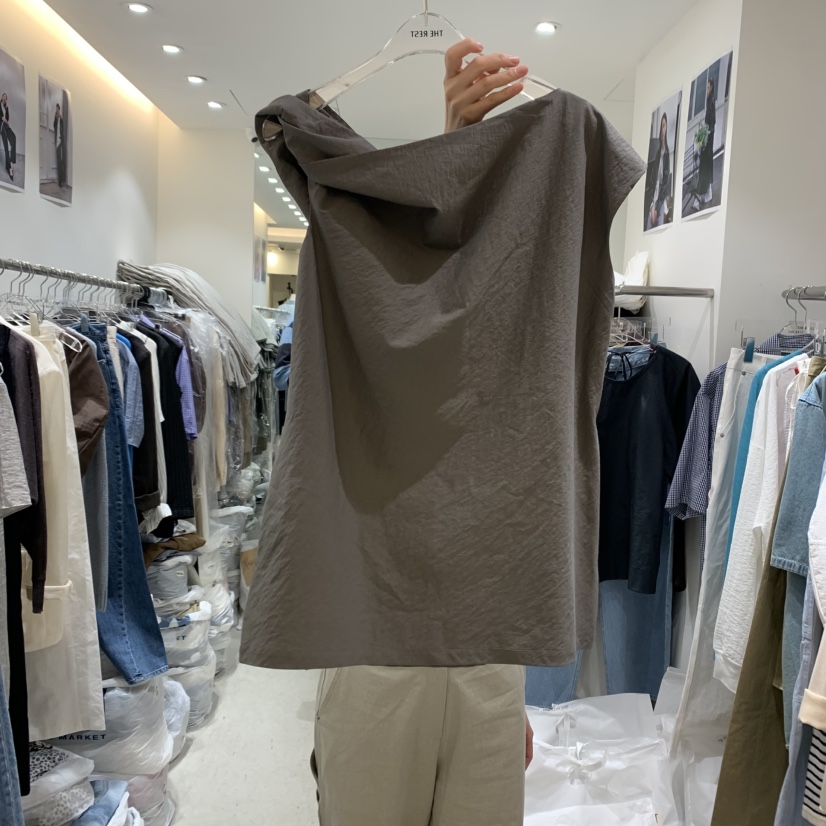THE REST韓國直郵㊣女裝新品熱賣時尚休閑25春夏襯衫蕾絲衫THE REST/UNNOEUD襯衫/蕾絲衫