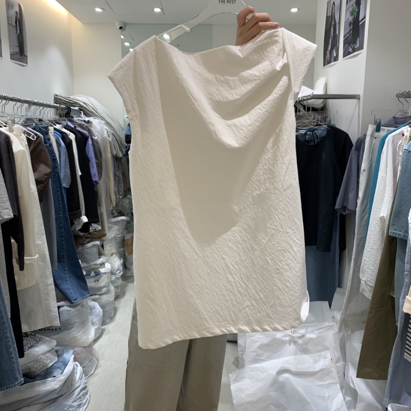 THE REST韓國直郵㊣女裝新品熱賣時尚休閑25春夏襯衫蕾絲衫THE REST/UNNOEUD襯衫/蕾絲衫圖色2