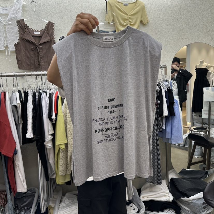 MAGOT直郵韓國代購㊣女裝新款熱賣25春夏推薦人氣休閑吊帶背心IIIΛGOT/MAGOT吊帶/背心圖色2
