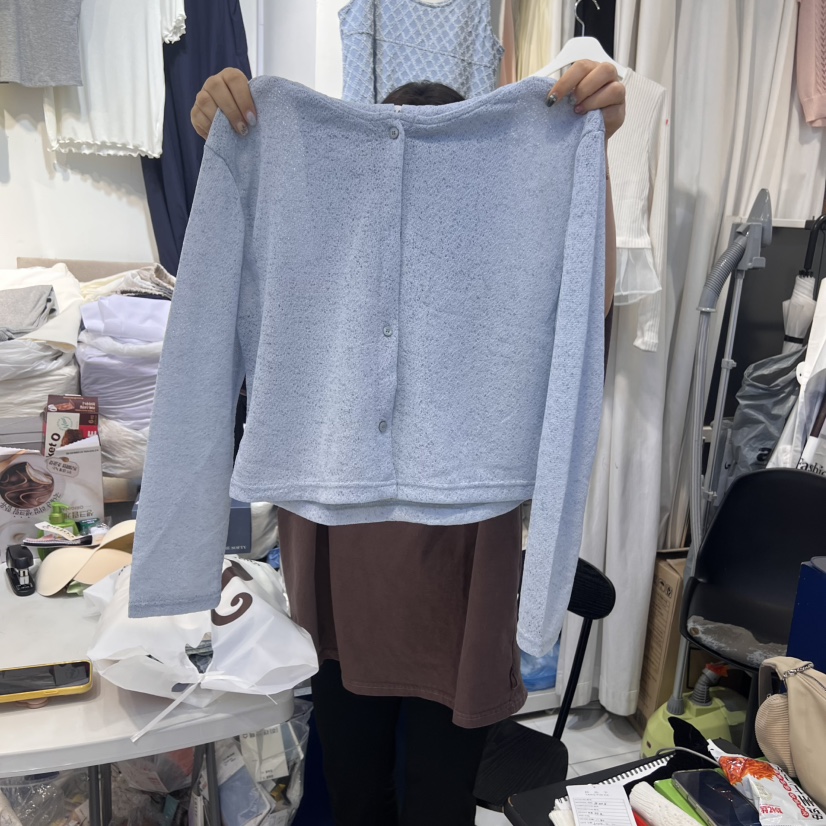 HARU直郵韓國代購㊣女裝新款時尚人氣熱賣推薦針織衫開衫連帽HARU針織衫圖色2