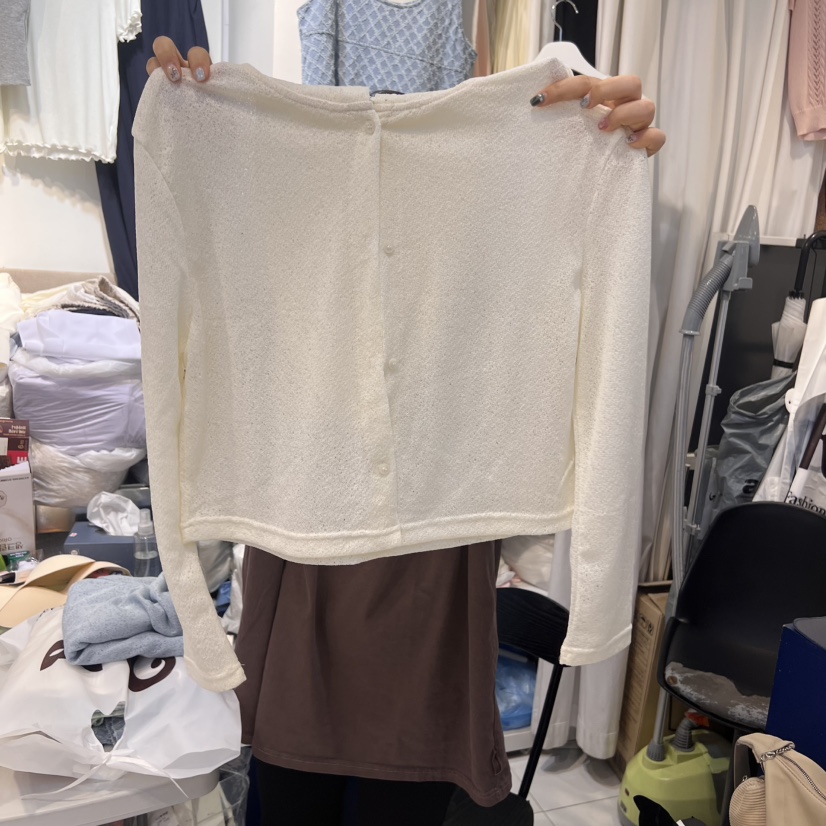 HARU直郵韓國代購㊣女裝新款時尚人氣熱賣推薦針織衫開衫連帽HARU針織衫圖色3