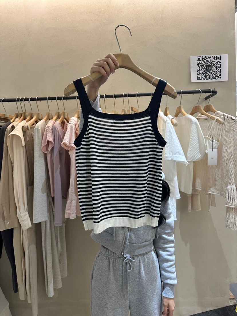 ERIA直郵韓國代購㊣女裝新款推薦時尚休閑人氣熱賣吊帶背心ERIA/HUE吊帶/背心