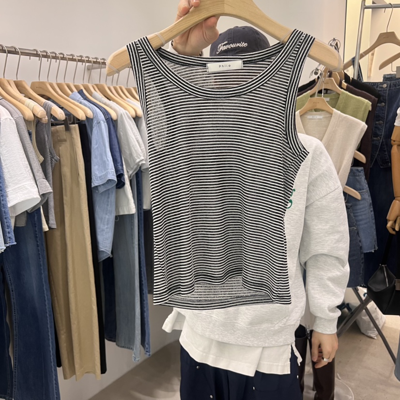 PHILO韓國直郵㊣女裝新品25春夏人氣時尚休閑熱賣推薦吊帶背心PHILO吊帶/背心圖色4