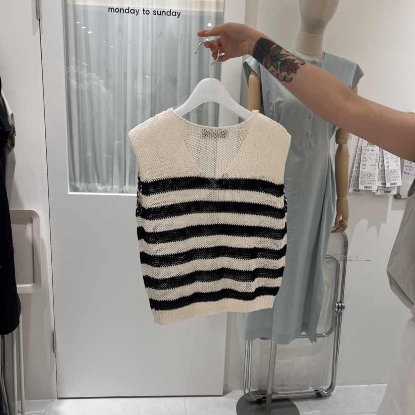 MONDAY TO SUNDAY韓國㊣直郵東大門代購女裝新品25春夏馬甲MONDAY TO SUNDAY馬甲