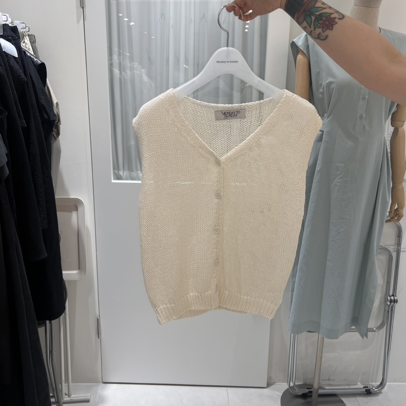 MONDAY TO SUNDAY韓國㊣直郵東大門代購女裝新品25春夏馬甲MONDAY TO SUNDAY馬甲圖色2
