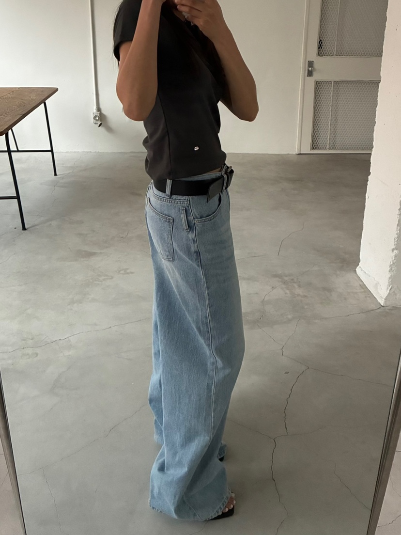 ACME韓國直郵㊣女裝新款休閑推薦25春夏熱賣人氣時尚牛仔褲ACME牛仔褲