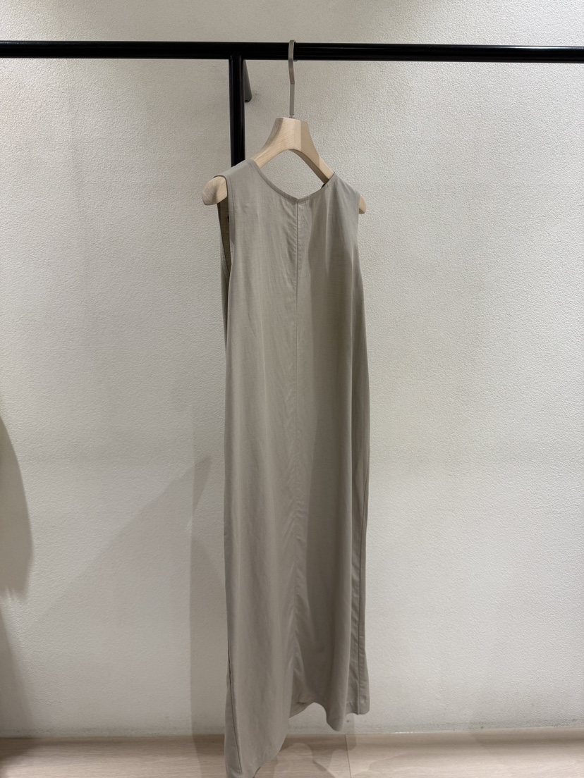 POSTMODERN韓國直郵㊣東大門實拍女裝新款熱賣連衣裙腰帶亞麻POSTMODERN連衣裙