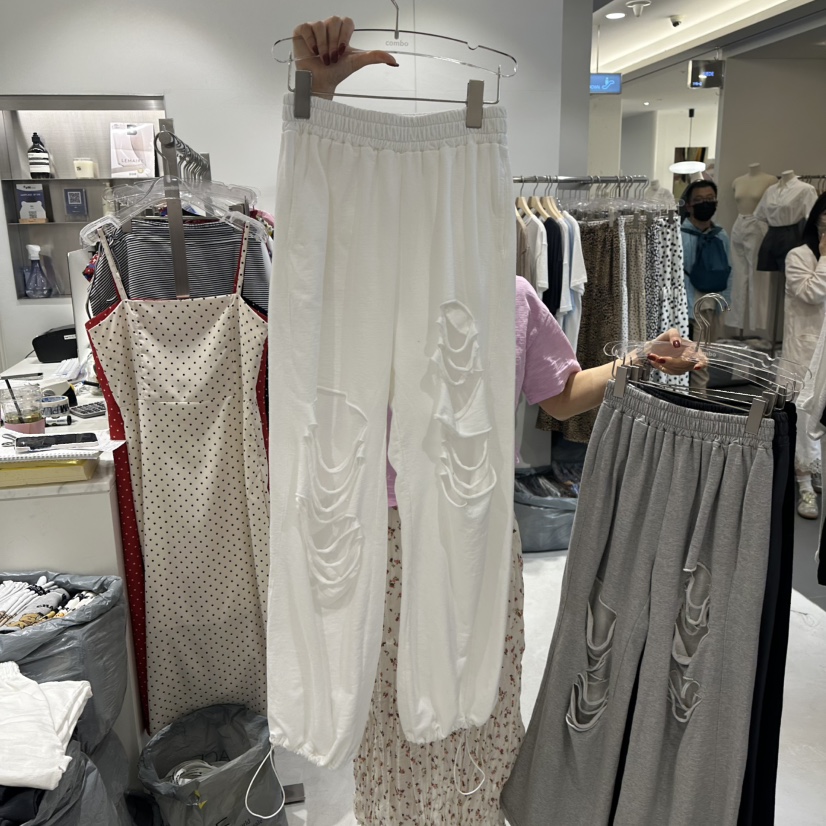 COMBO韓國㊣直郵東大門代購女裝新品推薦時尚25春夏熱賣休閑褲COM_BO休閑褲