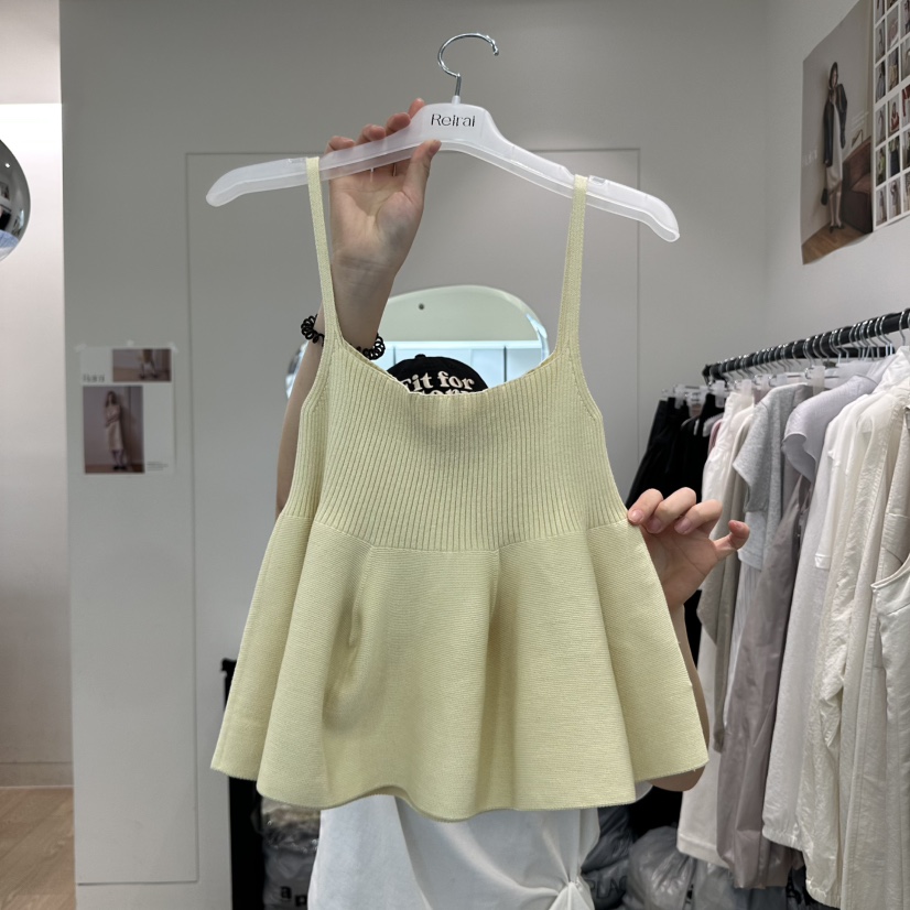 REIRAI韓國直郵㊣東大門實拍女裝新品休閑熱賣時尚吊帶背心Reirai吊帶/背心圖色2