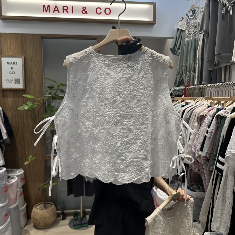 MARI CO韓國㊣直郵東大門代購女裝新品25春夏休閑吊帶背心MARI CO吊帶/背心