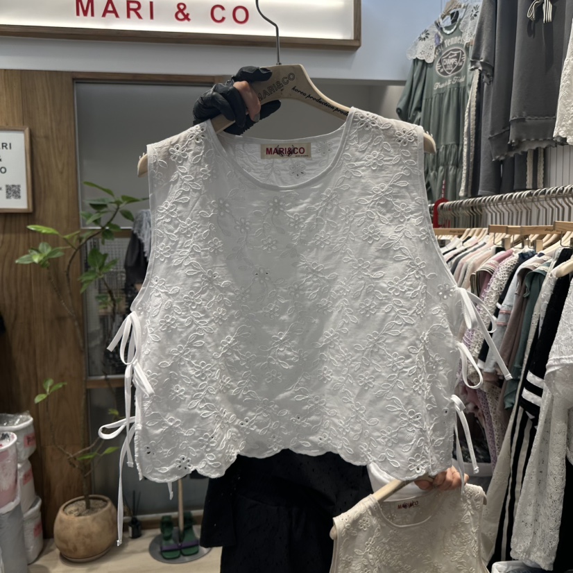 MARI CO韓國㊣直郵東大門代購女裝新品25春夏休閑吊帶背心MARI CO吊帶/背心圖色2